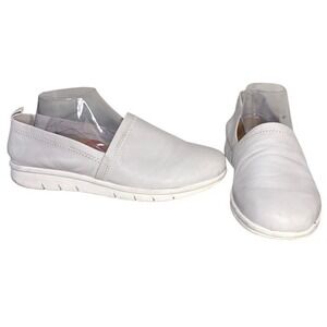 Comfortiva Align Carni Light Gray Leather Slip On Loafer Flats Women's Size 11 M